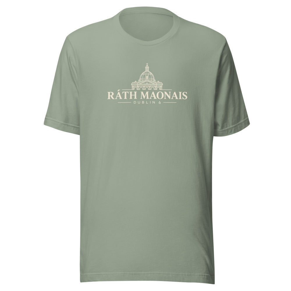 Rathmines Rath Maonais Warm Cream Printful T-Shirt - Sage